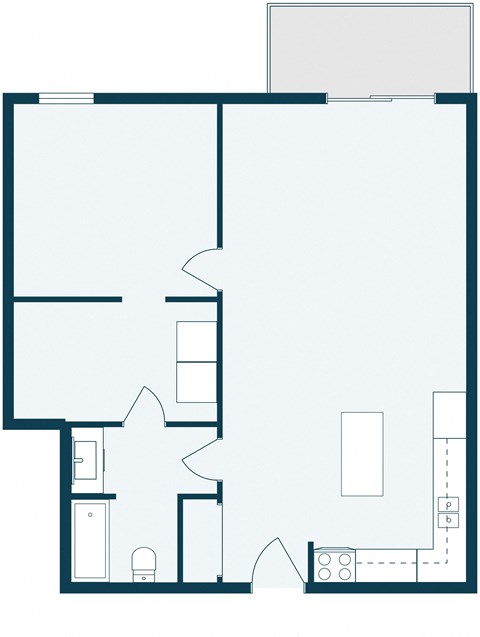 Desoto Estates | One Bedroom | Plan 11D